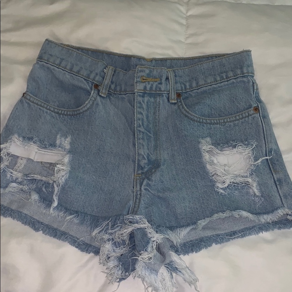 brandy melville jean shorts